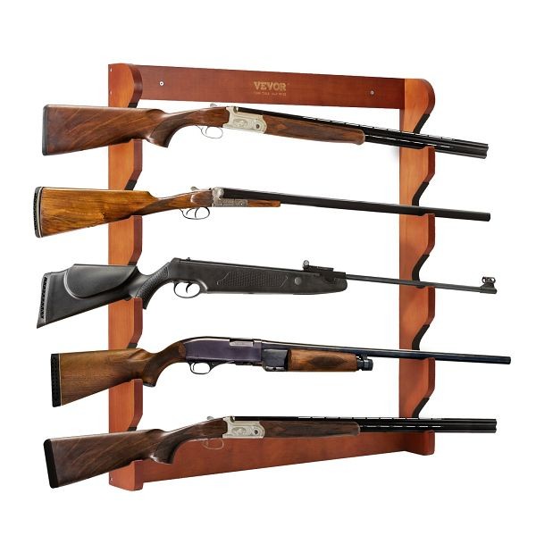 VEVOR Gun Rack, Wood Gun Rack Wall Mount, 33.1" x 30.1" x 3.9", CLQJMZ000000PBDYFV0