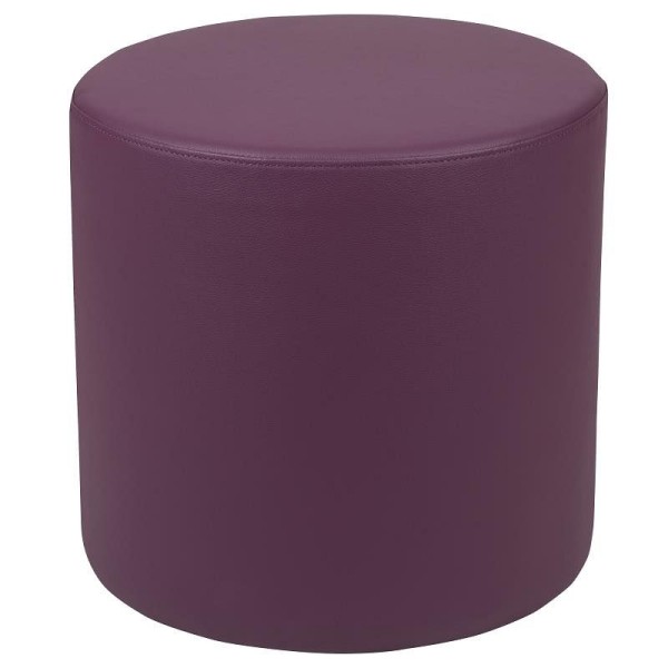 Flash Furniture Nicholas Soft Seating Flexible Circle for Classrooms and Common Spaces - 18" Seat Height (Purple), ZB-FT-045R-18-PURPLE-GG