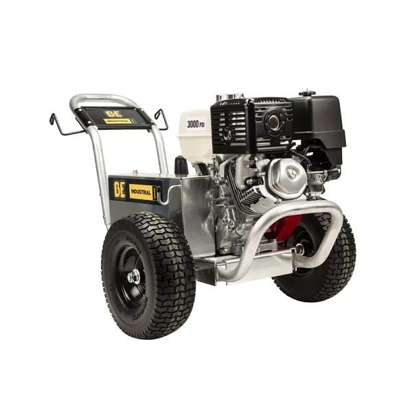 BE Power Equipment 3,000 PSI - 5.0 GPM Gas Pressure Washer with Honda GX390 Engine and Comet Triplex Pump, Aluminum frame, B3013HABC