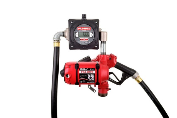Fill-Rite 115V AC 25 GPM Continuous Duty Fuel Transfer Pump with Digital Pulser Meter and Ultra Hi-Flow Auto Nozzle, NX25-120NB-AC