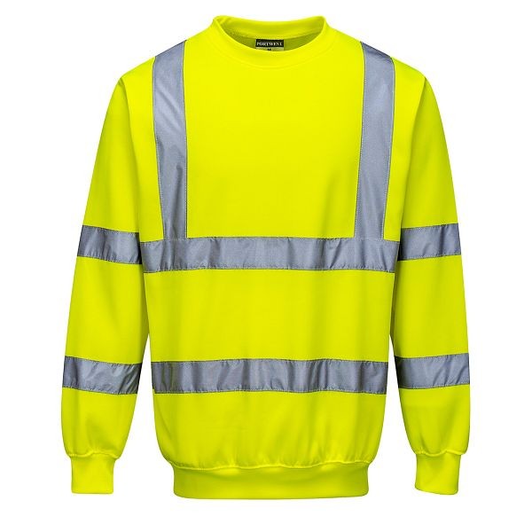 Portwest Hi-Vis Sweatshirt, Yellow, 4XL, B303YER4XL
