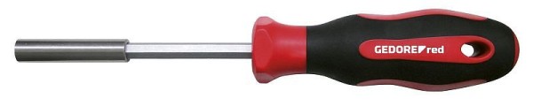 GEDORE red Screwdriver bit holder magnetic 1/4" 6.3 mm hex, Screwdriver, 2-component handle, 210 mm, R38950000, 3301343
