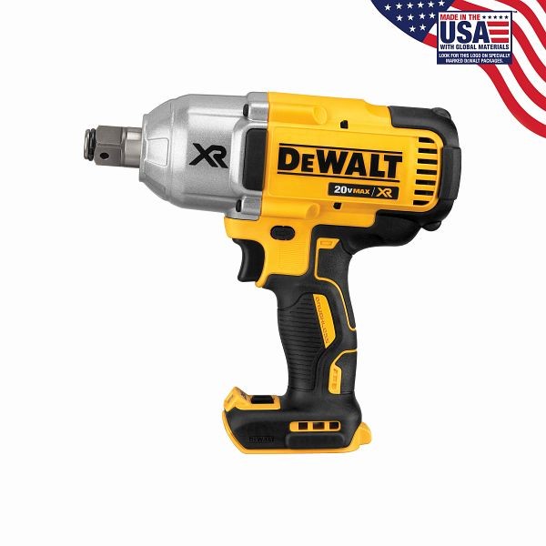DeWalt 20V Max XR Brushless High Torque 3/4" Impact Wrench with Hog Ring Retention Pin Anvil (Tool Only), DCF897B