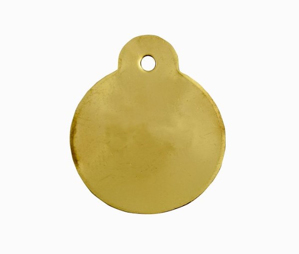 C.H. Hanson Tag-1" Round with Ear Brass pack of 100, 41377