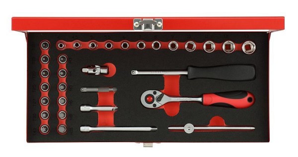 GEDORE red R49014033 Socket set 1/4" 33 pieces, 3300001