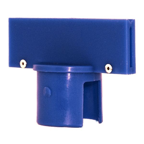 Mr. Chain 2-Inch Stanchion Sign Adapter, Blue, 91906