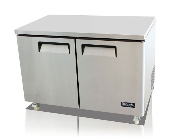 Migali 48″ Under-counter & Work Top Freezer, 48.2"x30"x37.25" (WxDxH), 134A, C-U48F-HC