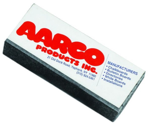 AARCO 1 1/2" x 4" x 1" Felt Eraser, E2