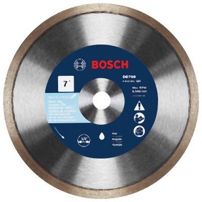 Bosch 7 Inches Rapido™ Premium Continuous Rim Diamond Blade for Glass Tile, 2610041085