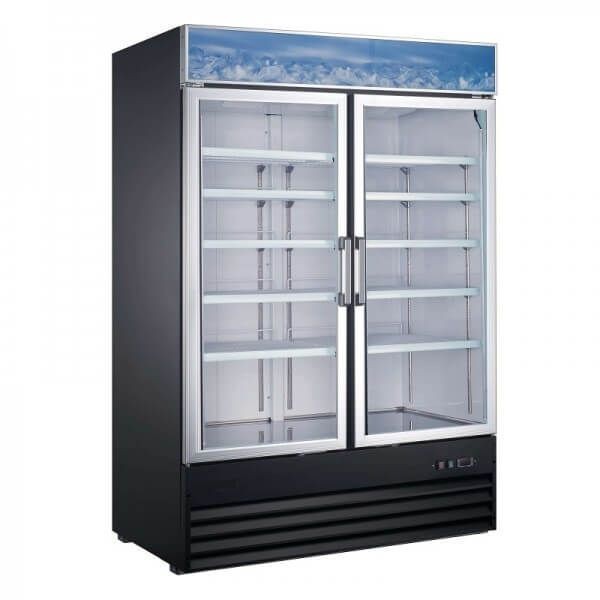 U-Star Merchandising Refrigerator Two Door 54 Inches, USRFS-2D/54