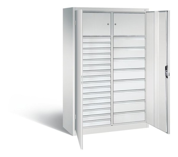 CP Furniture Hinged door cabinet, 2 compartments for valuables, 2 doors, Width 1200 mm, 8931-3025