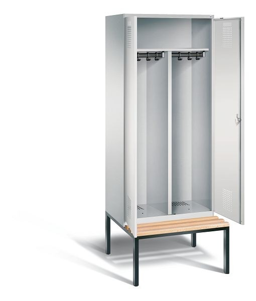 CP Furniture Wardrobe S 3000 Evolo, bench underneath, Compartment width 800 mm, 49052-22