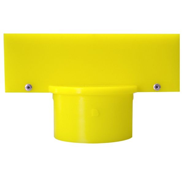 Mr. Chain 3-Inch Stanchion Sign Adapter, Yellow, 93002