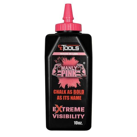 CE Tools Manly Pink® EXTREME VISIBILITY Marking Chalk, 10 Ounces, CET102P