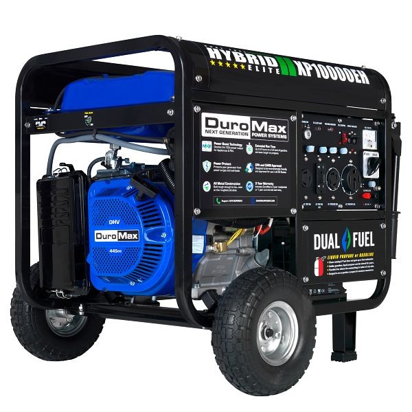 DuroMax 10,000 Watt Dual Fuel Portable Generator, XP10000EH