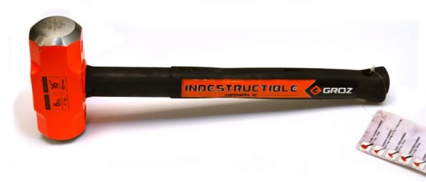 Groz 16" Indestructible Sledge Hammer, 6 pounds, 34521