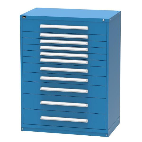 Vidmar DARK BLUE Eye Height Drawer Cabinet with 11 Drawers, 27.75" x 45" x 59", RP3505AL-DARK BLUE