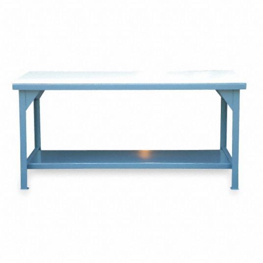 Strong Hold Workbench, Polyethylene, 36 in Depth, 34 in Height, 60 in Width, 8,250 lb Load Capacity, T6036-UHMW