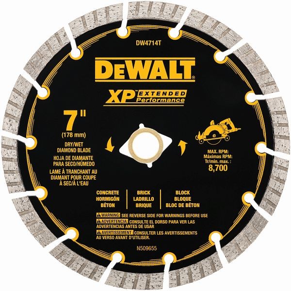 DeWalt 7" Segmented XP All Purpose, DW4714T