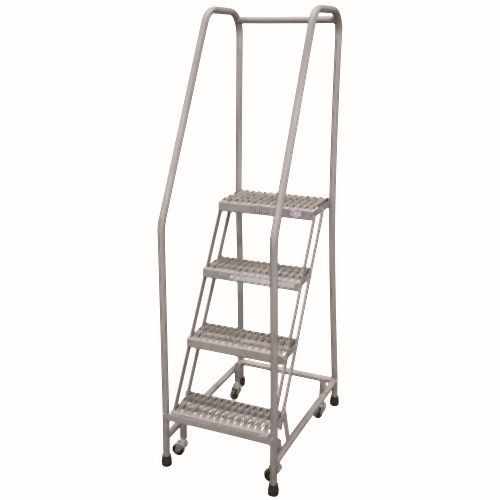 Cotterman 2 Step Steel Rolling Ladder/Perforated Tread, 50 Inch Overall Height, 24 Inch Step Width, 16 Inch Top Step Depth, D0460087-05