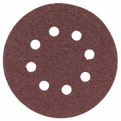 Bosch 5 pieces 80 Grit 5 Inches 8 Hole Hook-And-Loop Sanding Discs, 2610038812