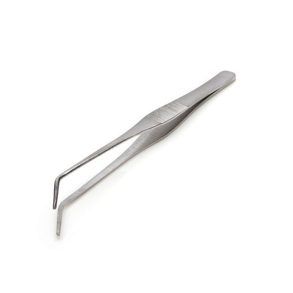 STEELMAN 6.75-Inch Angled Sharp Tip Tweezers, 05605