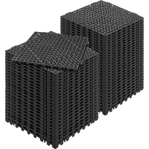 VEVOR Interlocking Tile Black, 55 Pieces, HZXSJDD1212YJT8W2V0