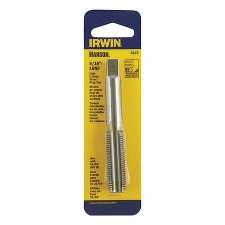 Irwin Tap 9/16"-18 NF Plug, 8149