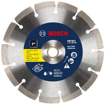 Bosch 7 Inches Premium Segmented Rim Diamond Blade for Universal Rough Cuts, 2610037460