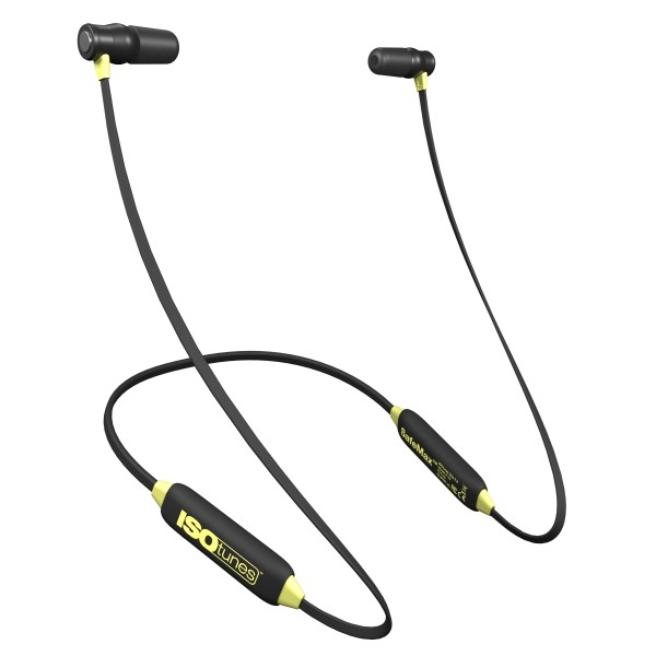 ISOtunes XTRA 2.0 Bluetooth Earbuds, Yellow/Black, IT-22