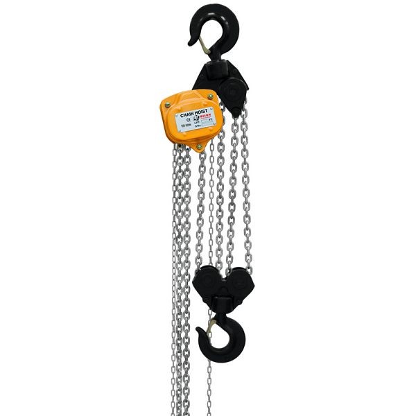 Bison Lifting Equipment 10 Ton Manual Chain Hoist 20' Lift, CH100-20-G