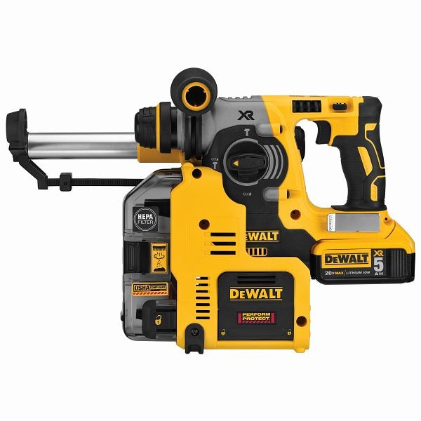 DeWalt 20V Max Brushless SDS 3 Mode 1" Rotary Hammer with Dust Collection, DCH273P2DHO