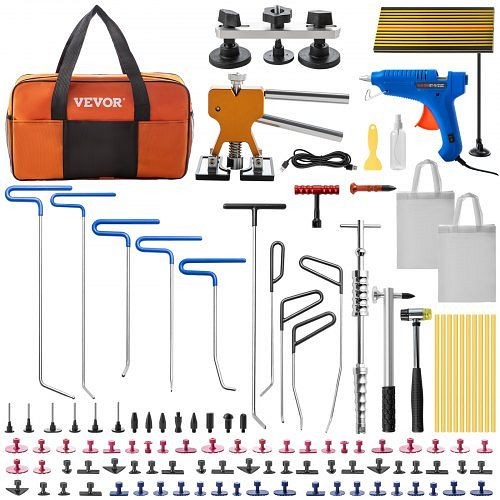 VEVOR Paintless Dent Removal Rods, 89 Pieces Paintless Dent Repair Tools, QCAHXFQ89110V8QS0V1