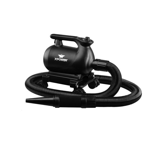 XPOWER Professional Car Dryer Blower with 2 Heat Settings and Mobile Dock with Caster Wheels, A-12