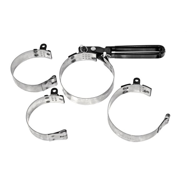K Tool International Wrench 2-3/8 x 4-3/8 Oil Filter Strap Set, KTI73600