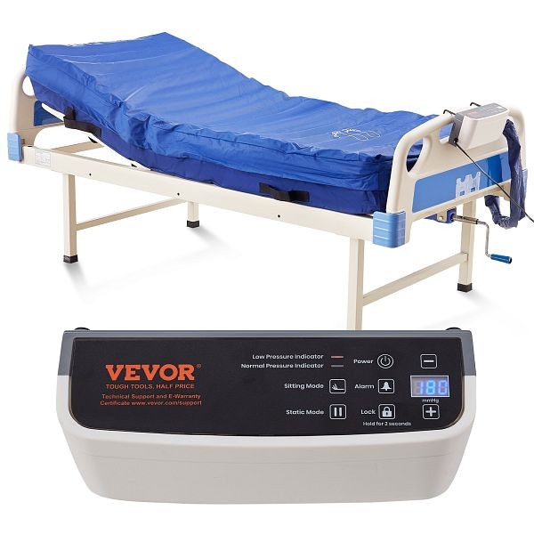 VEVOR Alternating Air Pressure Mattress, Dual-Layer Alternating Pressure Pad for Hospital Beds, TXQNKBYCD450ITJKZV1