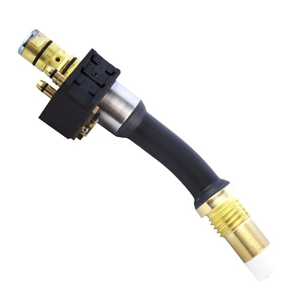 Abicor Binzel® 22 degrees Swanneck is designed to use with WH 500 T MIG guns and has a nozzle sensor, 962.9945.US
