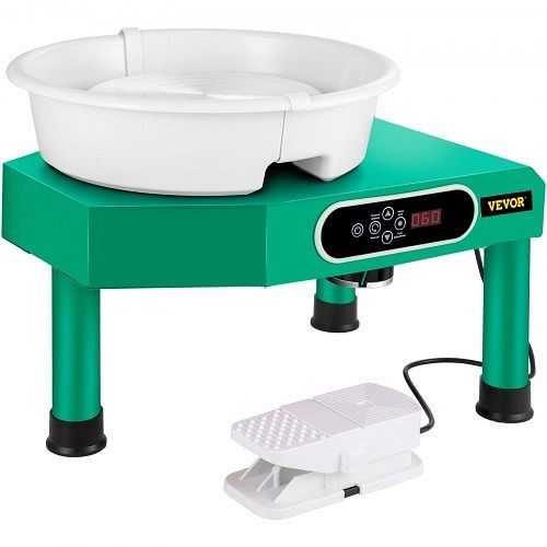 VEVOR Pottery Wheel 9.8" LCD Touch Screen Pottery Wheel Forming Machine, 350W Electric DIY Clay Sculpting Tools (Green), Green, XTXTYLP10110VNUM5V1
