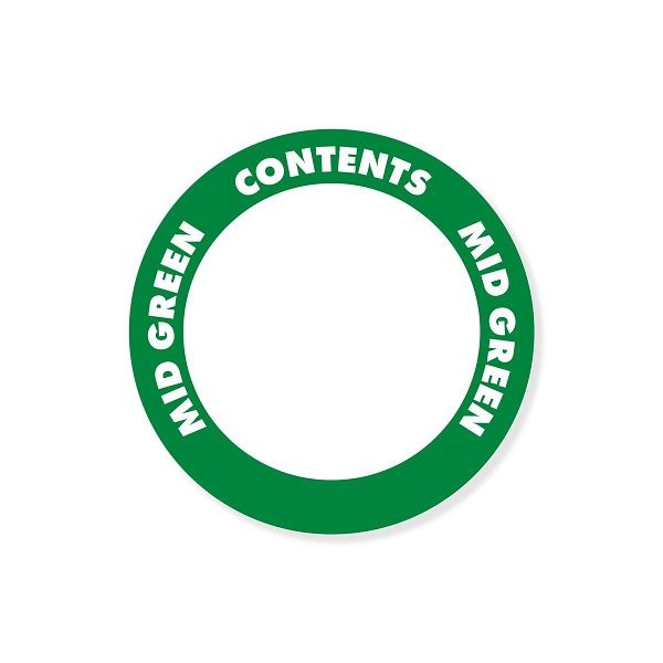 OilSafeSystem Paper Circular Label, 2", Light Green, 280505