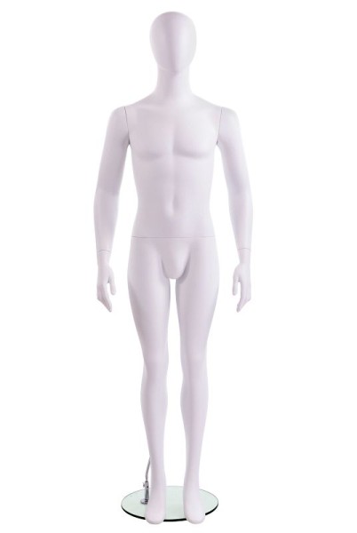 Econoco Male Mannequin, Oval Head, Arms at Sides, DEREK1OV