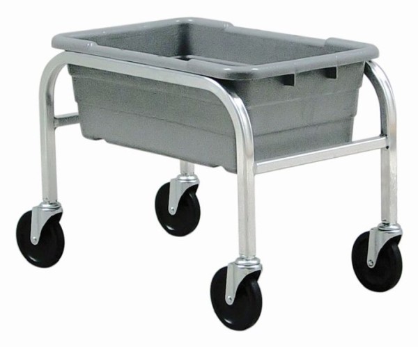 Quantum Storage Systems Tub Rack, mobile, 60 lb. weight capacity per bin, end loading, holds (1) TUB2516-8 gray tubs (included), TR1-2516-8GY