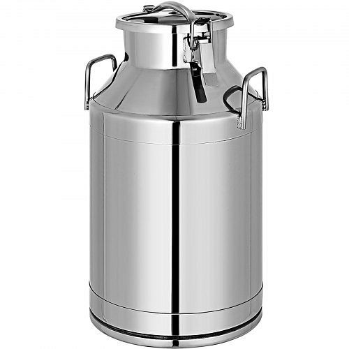 VEVOR 13.25 Gal Stainless Steel Milk Can with handle One Piece 50l Milk Dispenser, TT50L000000000001V0