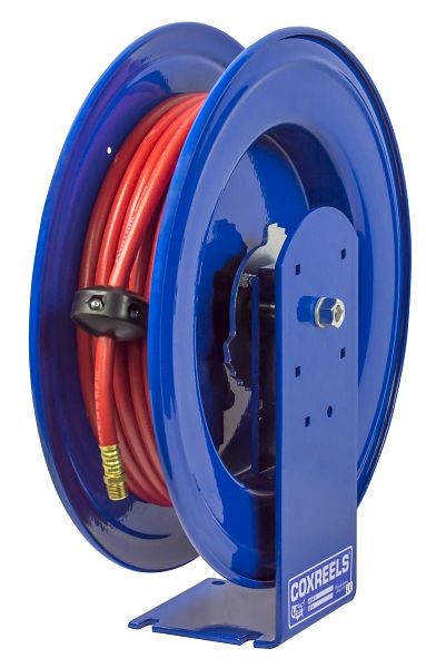 Coxreels Spring Rewind Enclosed Cabinet Hose Reel for air/water: 3/8" Inner Diameter, 50' hose, 300 PSI, E Series, E-LP-350