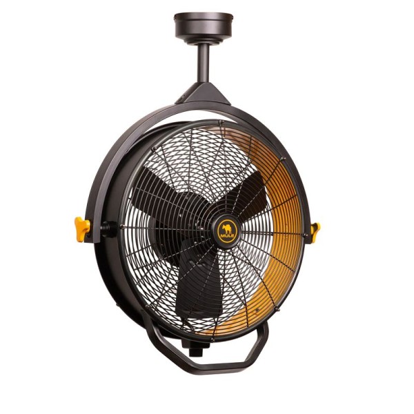MULE 18-inch Ceiling Mounted Garage Fan with Remote, Plug-In Cord, 52006-48
