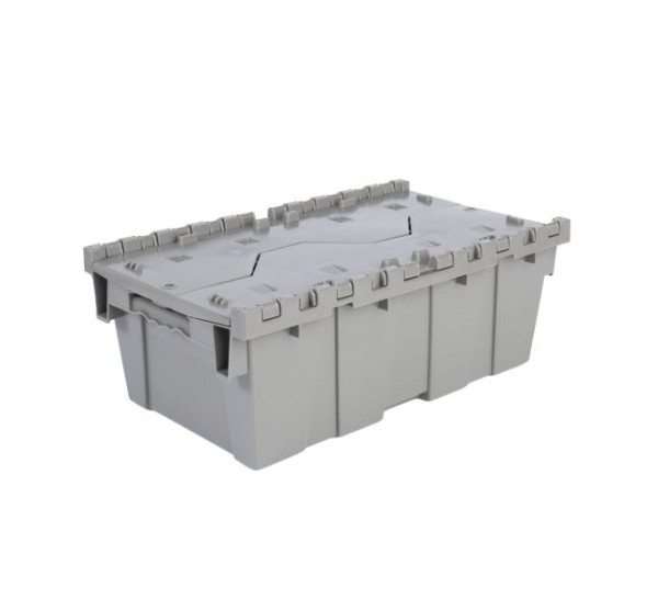 Reusable Transport Packaging Handheld Attached Lid Containers, 20 x 12 x 07, DCNA02-201207
