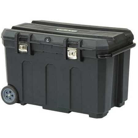 Stanley 50 Gallon Portable Rolling Tool Box, Black, 23"W x 37-1/2"D x 23"H, 037025H