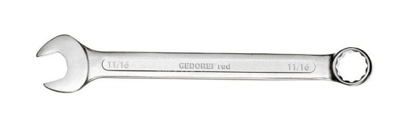 GEDORE red R09110016 Combination spanner with same size each end inch, Width across flats 1/4 Inch, 3301026