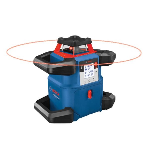 Bosch 18V REVOLVE4000 Connected Self-Leveling Horizontal Rotary Laser with (1) CORE18V 4.0 Ah Compact Battery, 0601061J10