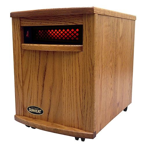 SUNHEAT Amish Hand Crafted Infrared Heater - Nebraska Oak, 160110001