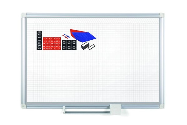 MasterVision Magnetic Steel Dry-Erase Planning Board with Accessory Kit, Size: 48" X 72", GA27109830A